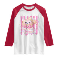 Birthday Girl Cute Glitter Dumpling Raglan Shirt Kawaii Food Squishy Summer Stripes