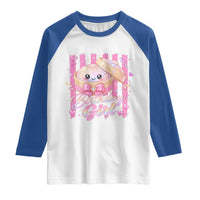 Birthday Girl Cute Glitter Dumpling Raglan Shirt Kawaii Food Squishy Summer Stripes