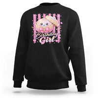Birthday Girl Cute Glitter Dumpling Sweatshirt Kawaii Food Squishy Summer Stripes