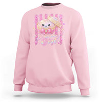 Birthday Girl Cute Glitter Dumpling Sweatshirt Kawaii Food Squishy Summer Stripes