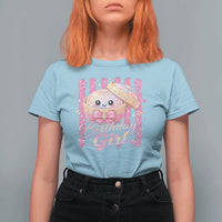 Birthday Girl Cute Glitter Dumpling T Shirt For Women Kawaii Food Squishy Summer Stripes