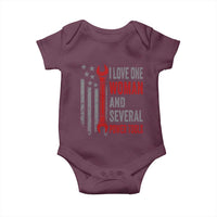 I Love One Woman And Several Power Tools Baby Onesie Funny Mechanic Handyman Carpenter