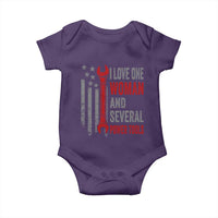 I Love One Woman And Several Power Tools Baby Onesie Funny Mechanic Handyman Carpenter