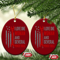 I Love One Woman And Several Power Tools Ceramic Ornament Funny Mechanic Handyman Carpenter