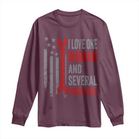 I Love One Woman And Several Power Tools Long Sleeve Shirt Funny Mechanic Handyman Carpenter