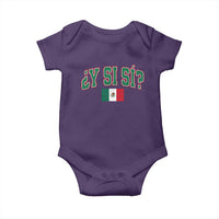 Mexican Y Si Si Baby Onesie Mexico Flag Funny Mexican Optimistic Saying