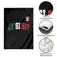 Mexican Y Si Si Football Jersey Style Garden Flag Funny Mexico Roots