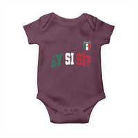 Mexican Y Si Si Football Jersey Style Baby Onesie Funny Mexico Roots