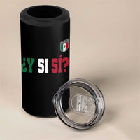 Mexican Y Si Si Football Jersey Style 4 in 1 Can Cooler Tumbler Funny Mexico Roots
