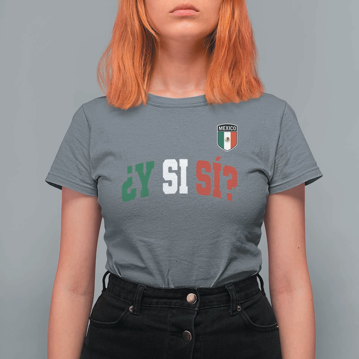 Mexican Y Si Si Football Jersey Style T Shirt For Women Funny Mexico Roots