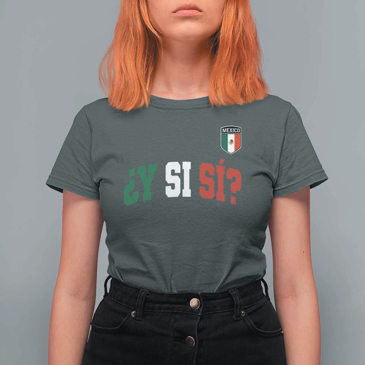 Mexican Y Si Si Football Jersey Style T Shirt For Women Funny Mexico Roots