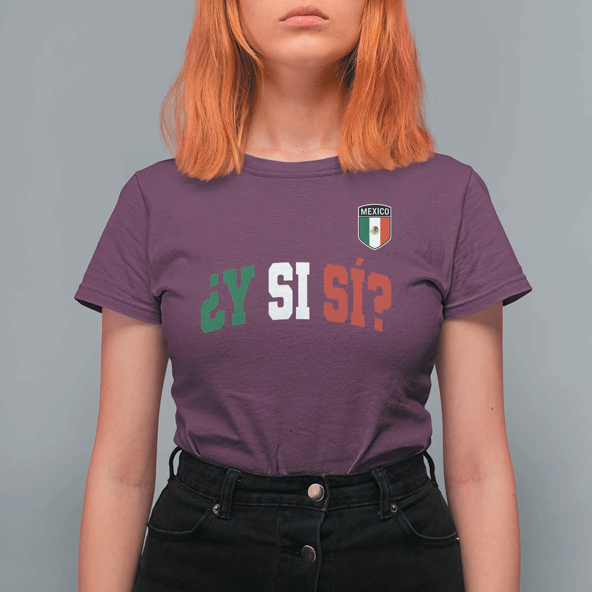 Mexican Y Si Si Football Jersey Style T Shirt For Women Funny Mexico Roots