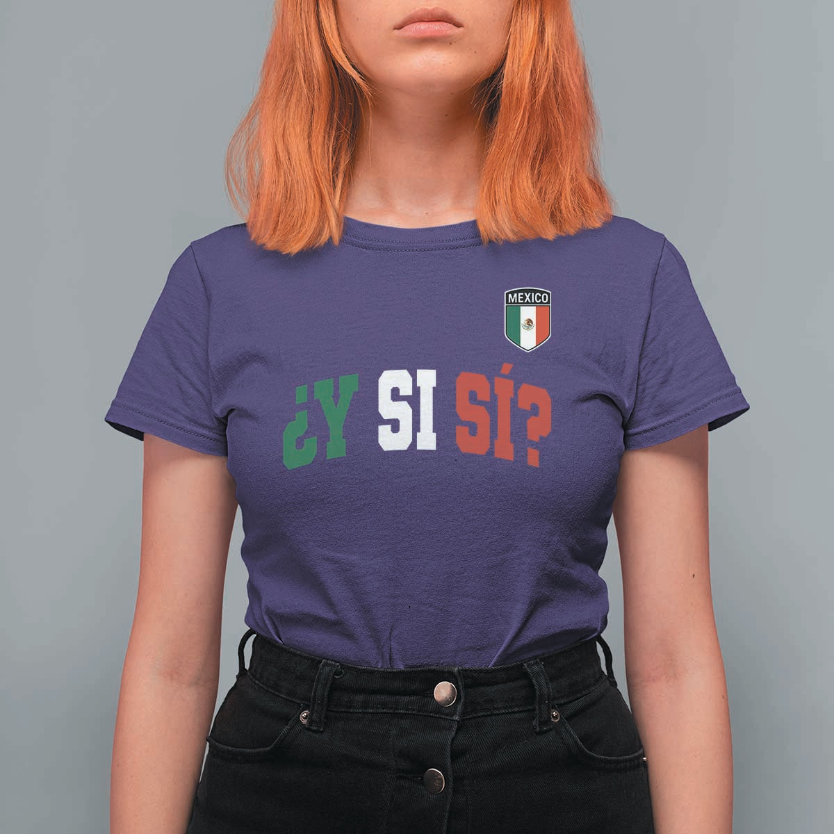 Mexican Y Si Si Football Jersey Style T Shirt For Women Funny Mexico Roots