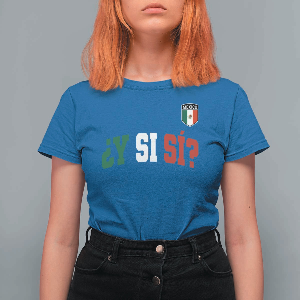 Mexican Y Si Si Football Jersey Style T Shirt For Women Funny Mexico Roots