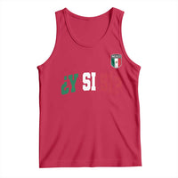 Mexican Y Si Si Football Jersey Style Tank Top Funny Mexico Roots