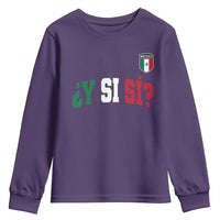 Mexican Y Si Si Football Jersey Style Youth Sweatshirt Funny Mexico Roots