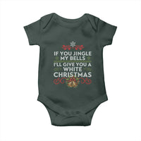 If You Jingle My Bells I'll Give You A White Christmas Baby Onesie