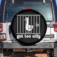 Funny Got Too Silly Spare Tire Cover Goose Pun Humor Animal Lovers - Wonder Print Shop