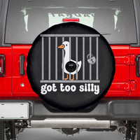 Funny Got Too Silly Spare Tire Cover Goose Pun Humor Animal Lovers - Wonder Print Shop