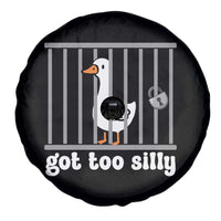 Funny Got Too Silly Spare Tire Cover Goose Pun Humor Animal Lovers - Wonder Print Shop