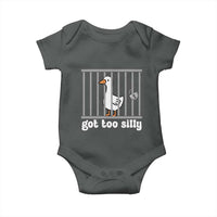 Funny Got Too Silly Baby Onesie Goose Pun Humor Animal Lovers - Wonder Print Shop