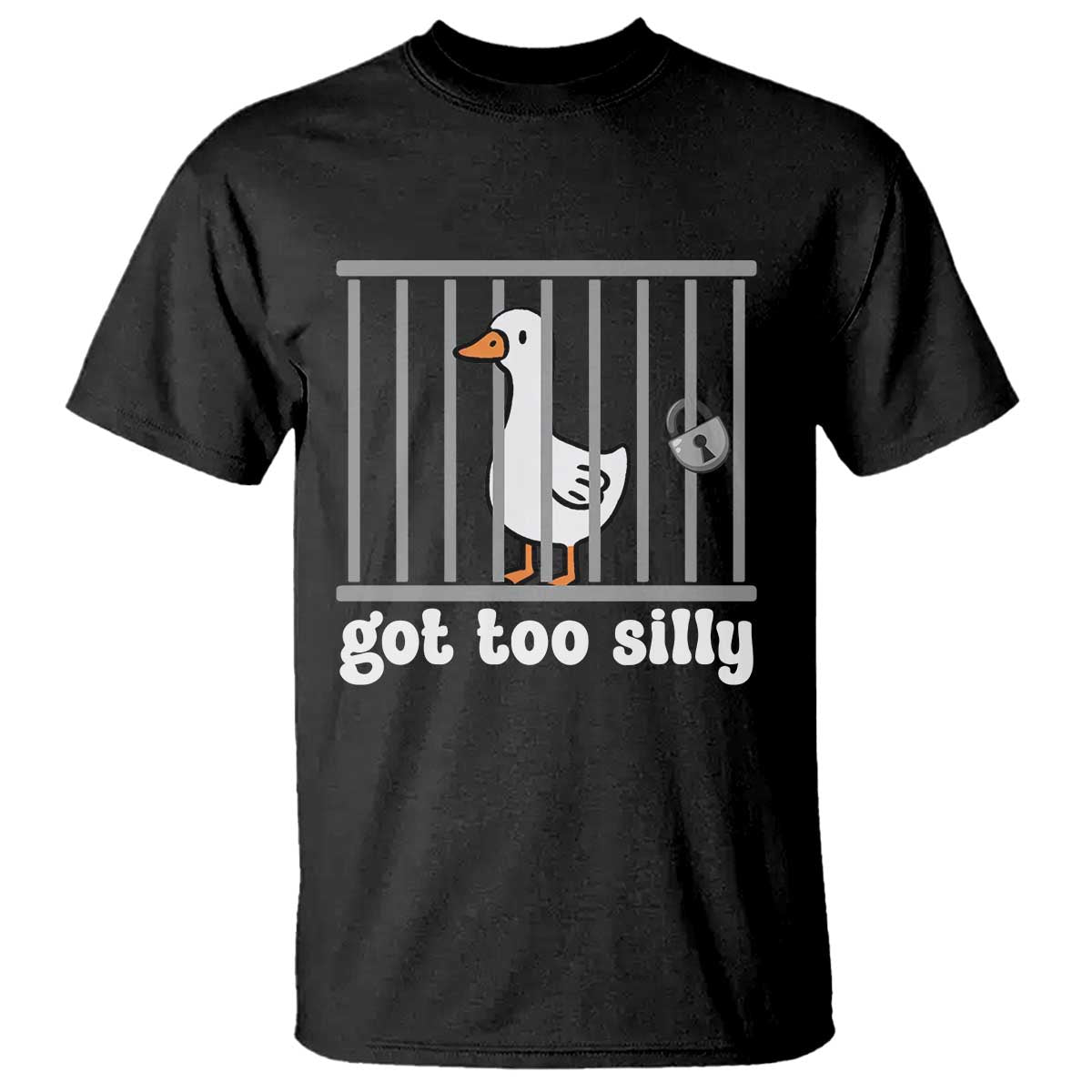 Funny Got Too Silly T Shirt Goose Pun Humor Animal Lovers - Wonder Print Shop