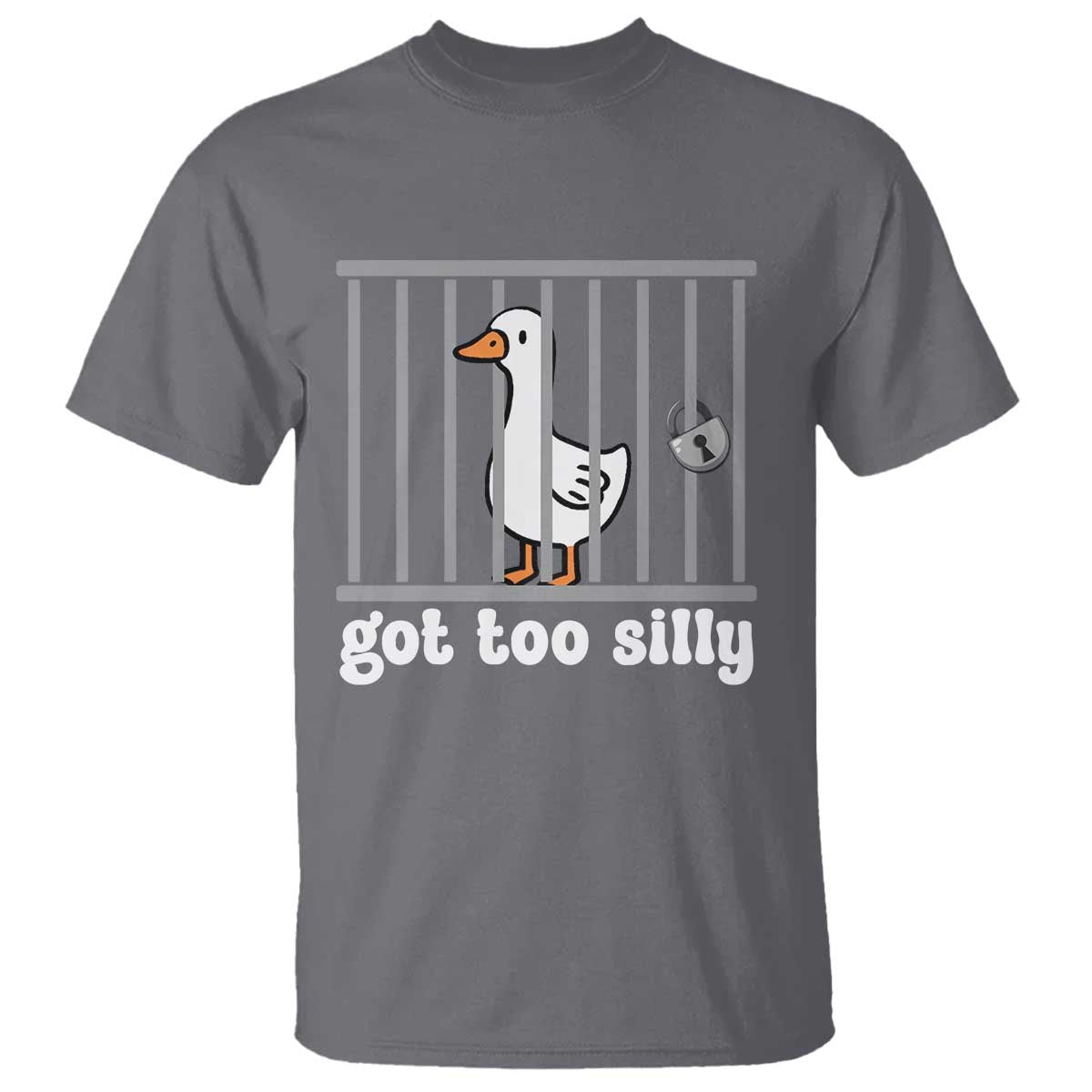 Funny Got Too Silly T Shirt Goose Pun Humor Animal Lovers - Wonder Print Shop