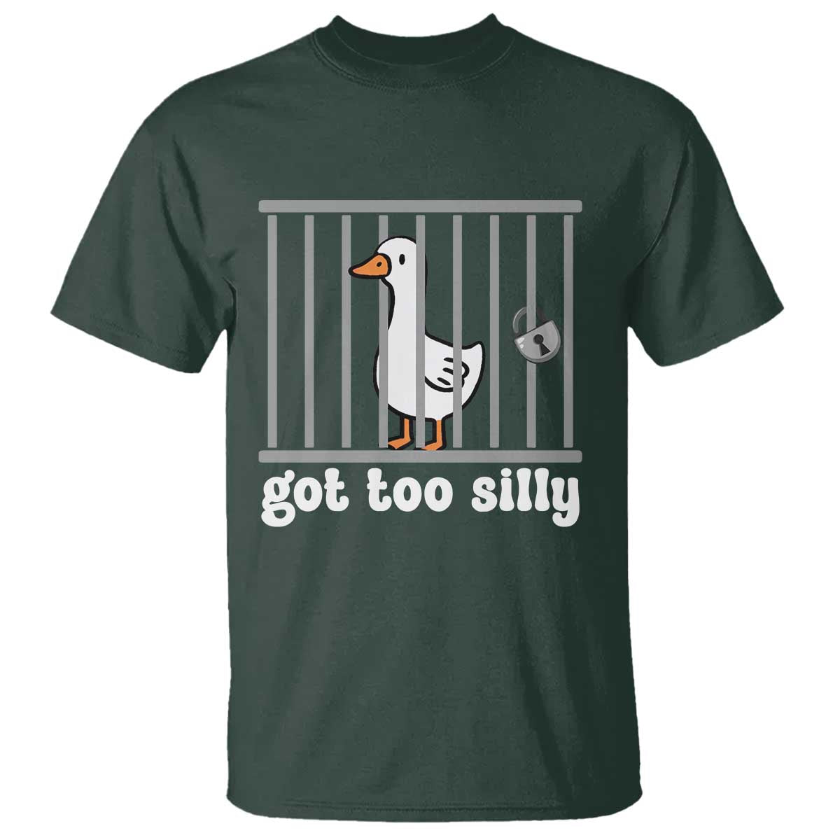 Funny Got Too Silly T Shirt Goose Pun Humor Animal Lovers - Wonder Print Shop