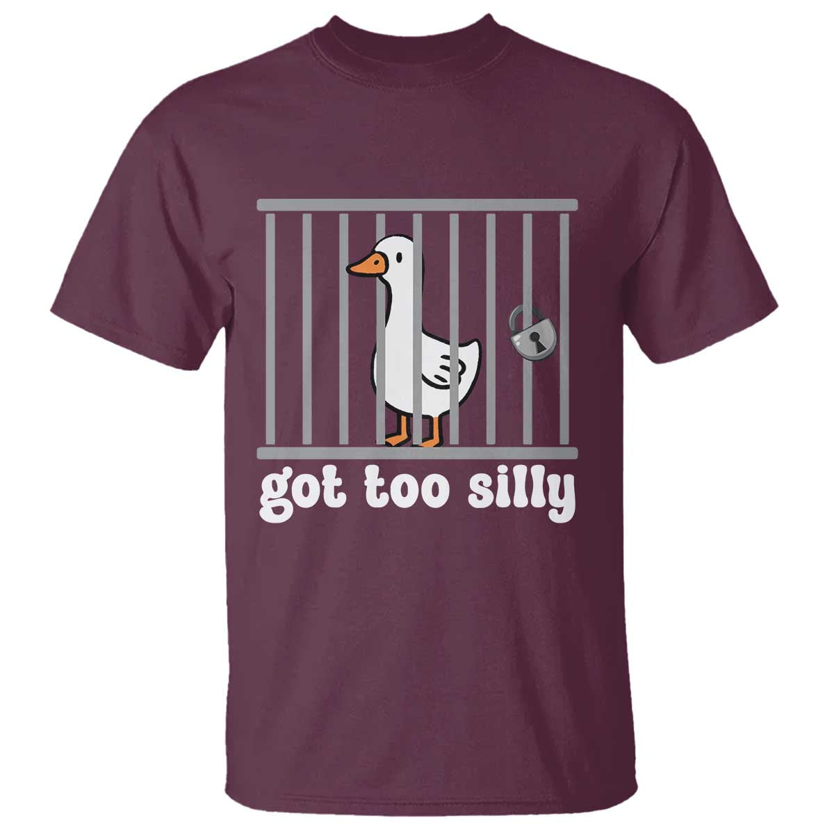 Funny Got Too Silly T Shirt Goose Pun Humor Animal Lovers - Wonder Print Shop