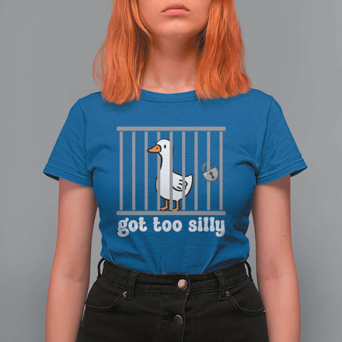 Funny Got Too Silly T Shirt For Women Goose Pun Humor Animal Lovers - Wonder Print Shop