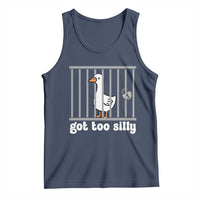 Funny Got Too Silly Tank Top Goose Pun Humor Animal Lovers - Wonder Print Shop