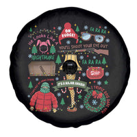 Funny Christmas Movie Spare Tire Cover Oh Fudge Bunny Pajama Italian Leg Lamp - Wonder Print Shop