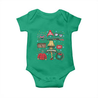 Funny Christmas Movie Baby Onesie Oh Fudge Bunny Pajama Italian Leg Lamp - Wonder Print Shop