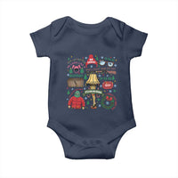 Funny Christmas Movie Baby Onesie Oh Fudge Bunny Pajama Italian Leg Lamp - Wonder Print Shop