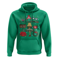 Funny Christmas Movie Hoodie Oh Fudge Bunny Pajama Italian Leg Lamp - Wonder Print Shop