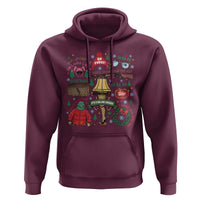 Funny Christmas Movie Hoodie Oh Fudge Bunny Pajama Italian Leg Lamp - Wonder Print Shop