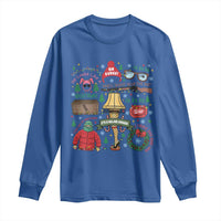 Funny Christmas Movie Long Sleeve Shirt Oh Fudge Bunny Pajama Italian Leg Lamp - Wonder Print Shop