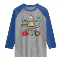 Funny Christmas Movie Raglan Shirt Oh Fudge Bunny Pajama Italian Leg Lamp - Wonder Print Shop