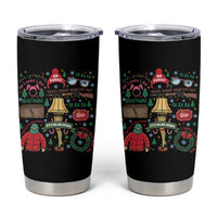 Funny Christmas Movie Tumbler Cup Oh Fudge Bunny Pajama Italian Leg Lamp - Wonder Print Shop