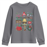 Funny Christmas Movie Youth Sweatshirt Oh Fudge Bunny Pajama Italian Leg Lamp - Wonder Print Shop