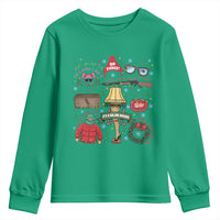 Funny Christmas Movie Youth Sweatshirt Oh Fudge Bunny Pajama Italian Leg Lamp - Wonder Print Shop