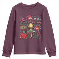 Funny Christmas Movie Youth Sweatshirt Oh Fudge Bunny Pajama Italian Leg Lamp - Wonder Print Shop