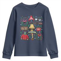 Funny Christmas Movie Youth Sweatshirt Oh Fudge Bunny Pajama Italian Leg Lamp - Wonder Print Shop