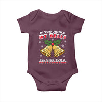 Funny If You Jingle My Bells I Will Give You A White Christmas Baby Onesie Xmas Adult Humor - Wonder Print Shop