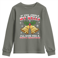 Funny If You Jingle My Bells I Will Give You A White Christmas Youth Sweatshirt Xmas Adult Humor - Wonder Print Shop