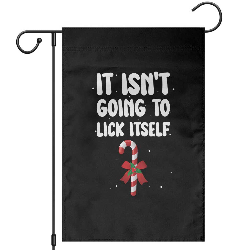 Funny Christmas It Isn't Going To Lick Itself Garden Flag Xmas Adult Humor Couple Matching - Wonder Print Shop