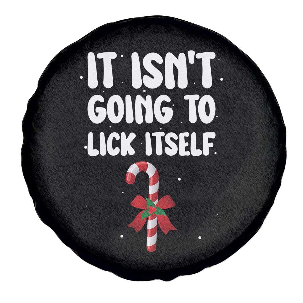 Funny Christmas It Isn't Going To Lick Itself Spare Tire Cover Xmas Adult Humor Couple Matching - Wonder Print Shop
