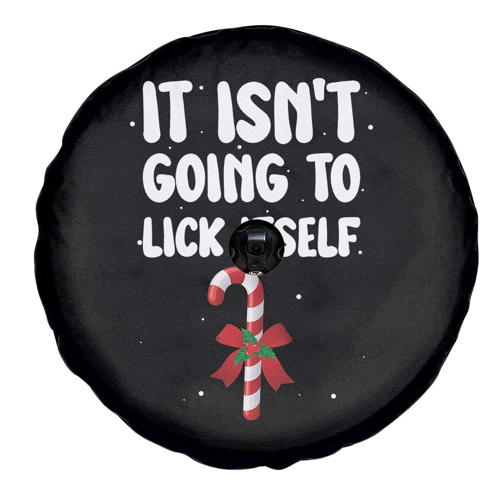 Funny Christmas It Isn't Going To Lick Itself Spare Tire Cover Xmas Adult Humor Couple Matching - Wonder Print Shop