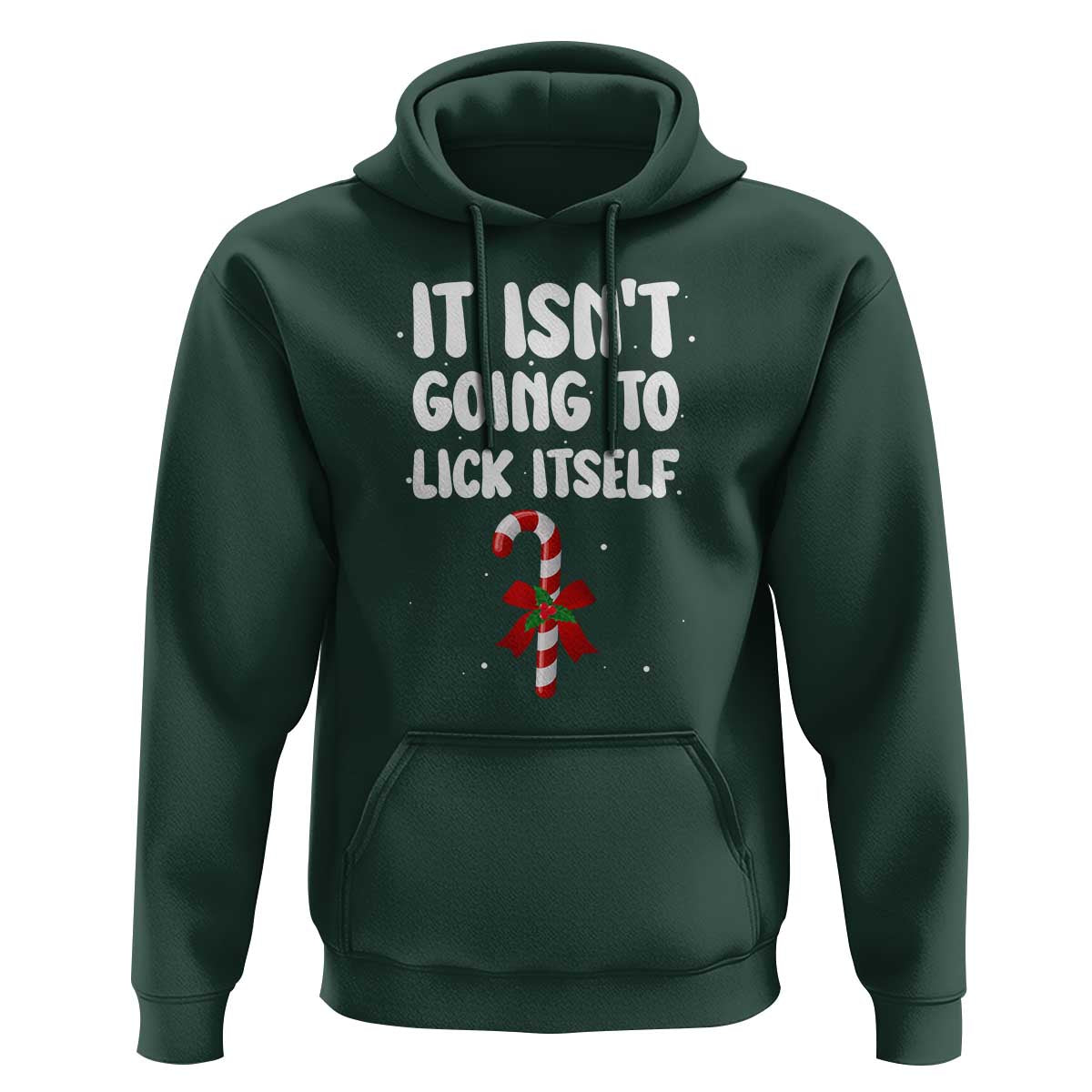 Funny Christmas It Isn't Going To Lick Itself Hoodie Xmas Adult Humor Couple Matching - Wonder Print Shop