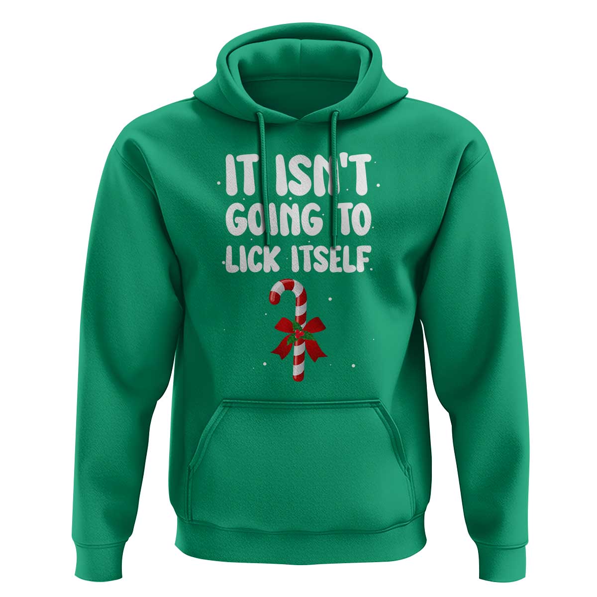 Funny Christmas It Isn't Going To Lick Itself Hoodie Xmas Adult Humor Couple Matching - Wonder Print Shop